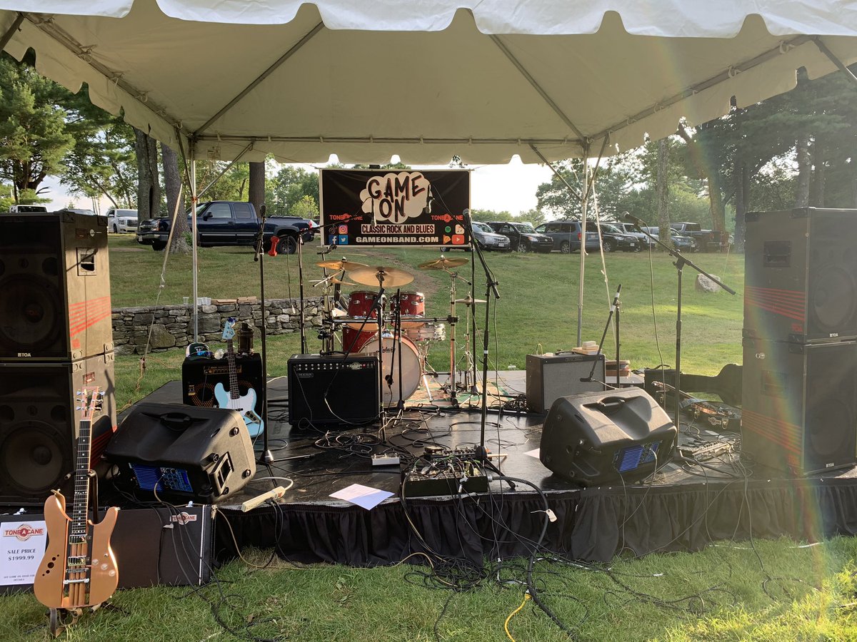 gameonband's tweet photo. We would like to thank Hopkinton Country Club for having us tonight! It was super fun and felt very good to perform with no volume limit! We hope to come back in the future! #band #gameon https://t.co/E3ycn4fsSG