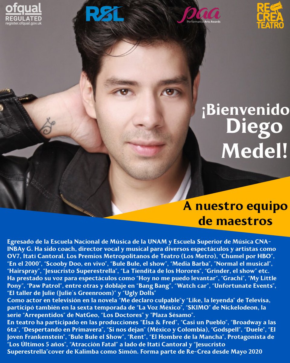 recreateatro's tweet photo. Bienvenido a la familia https://t.co/nkySmiSWYG