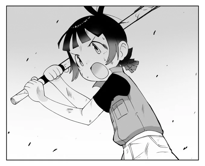 #絵をモノクロにするとかっこいい 