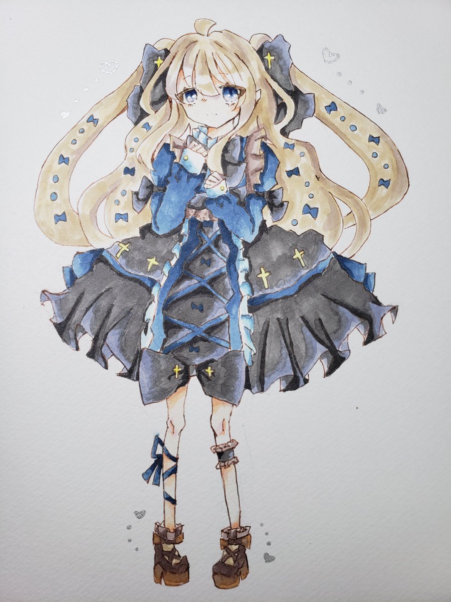 ニユ 50日分ワンドロ𝑎𝑛𝑑期末テスト 夏の創作クラスタフォロー祭 夏の創作クラスタフォロー祭り 中学生お絵かきマンさんと繋がりたい アナログイラスト コピックイラスト