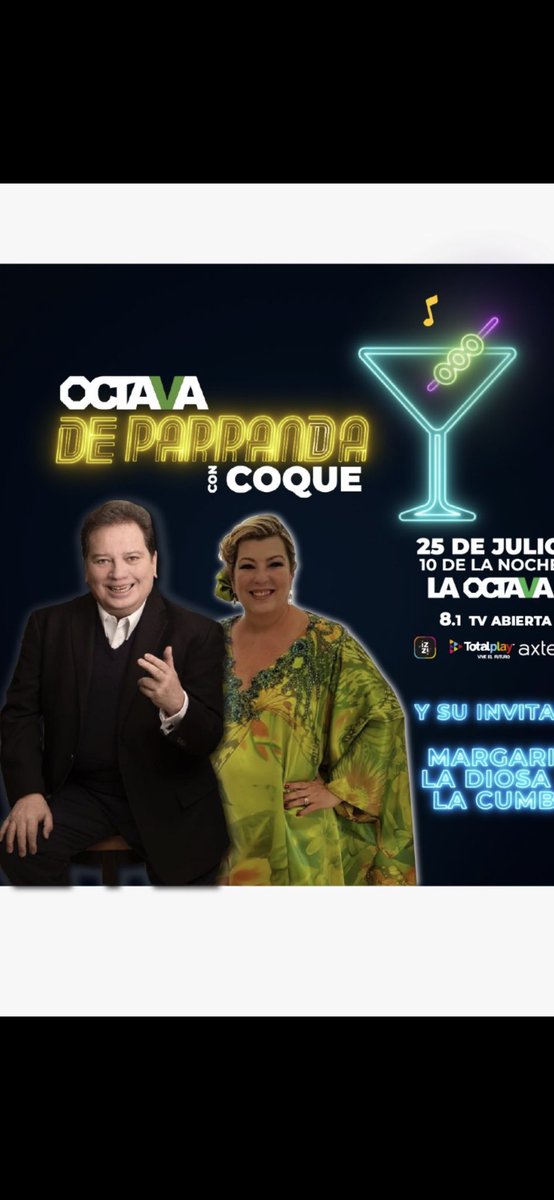 Saludos familia!!! Les invito a partir de este sabafo TENEMOS FIESTA EN LA @laoctavaplus