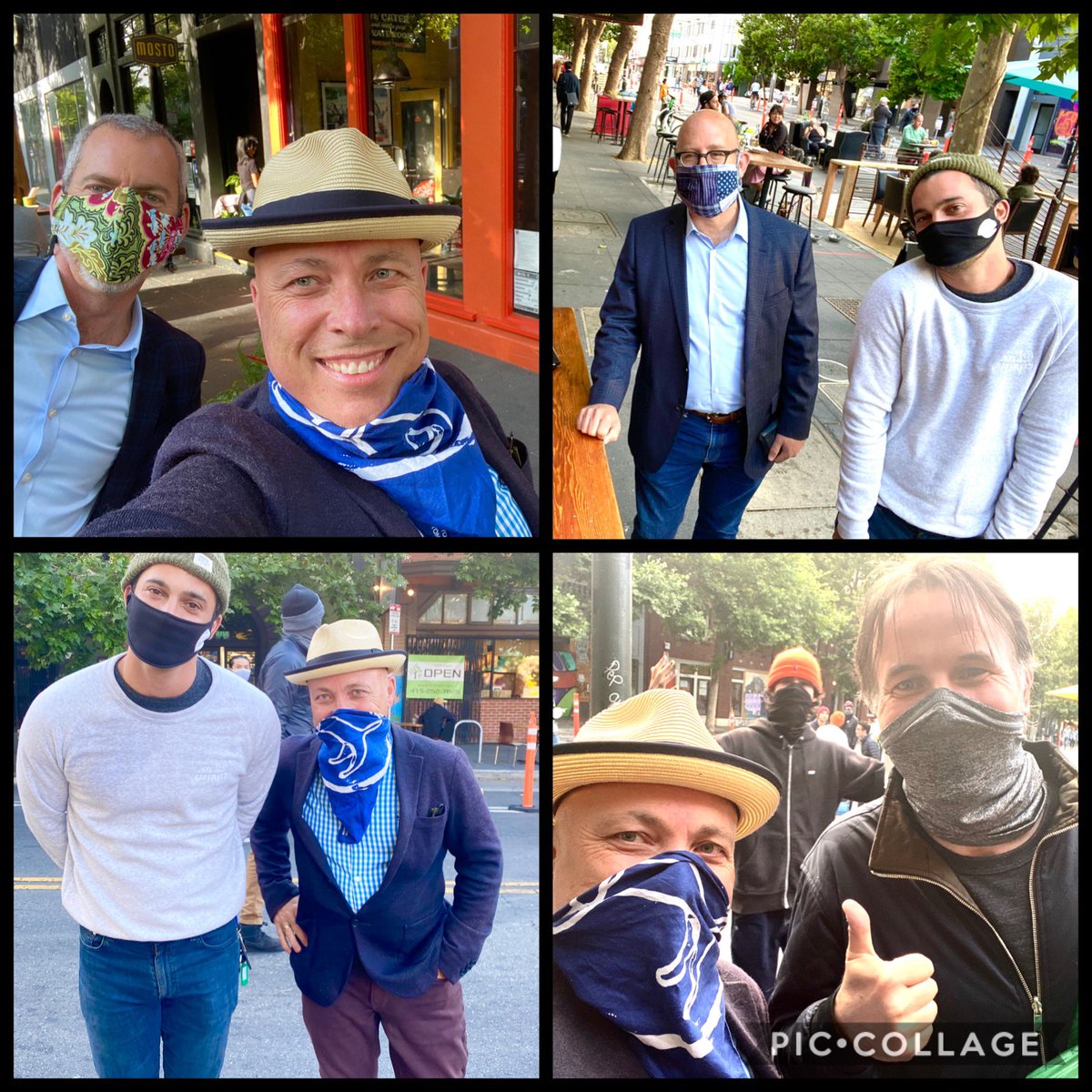 vaskiniris's tweet photo. Got to see the transformation of the Valencia St Shared Space street closure yesterday!  
🙏🏼 Supervisor @RafaelMandelman, 🙏🏼 to Small Biz Commisioner @manny_yekutiel !  
Great to see @sfmta_muni Dir.  @jeffreytumlin and Small Biz Commision Pres. @Sharkyl  doing their rounds! https://t.co/EhrOG7liKl