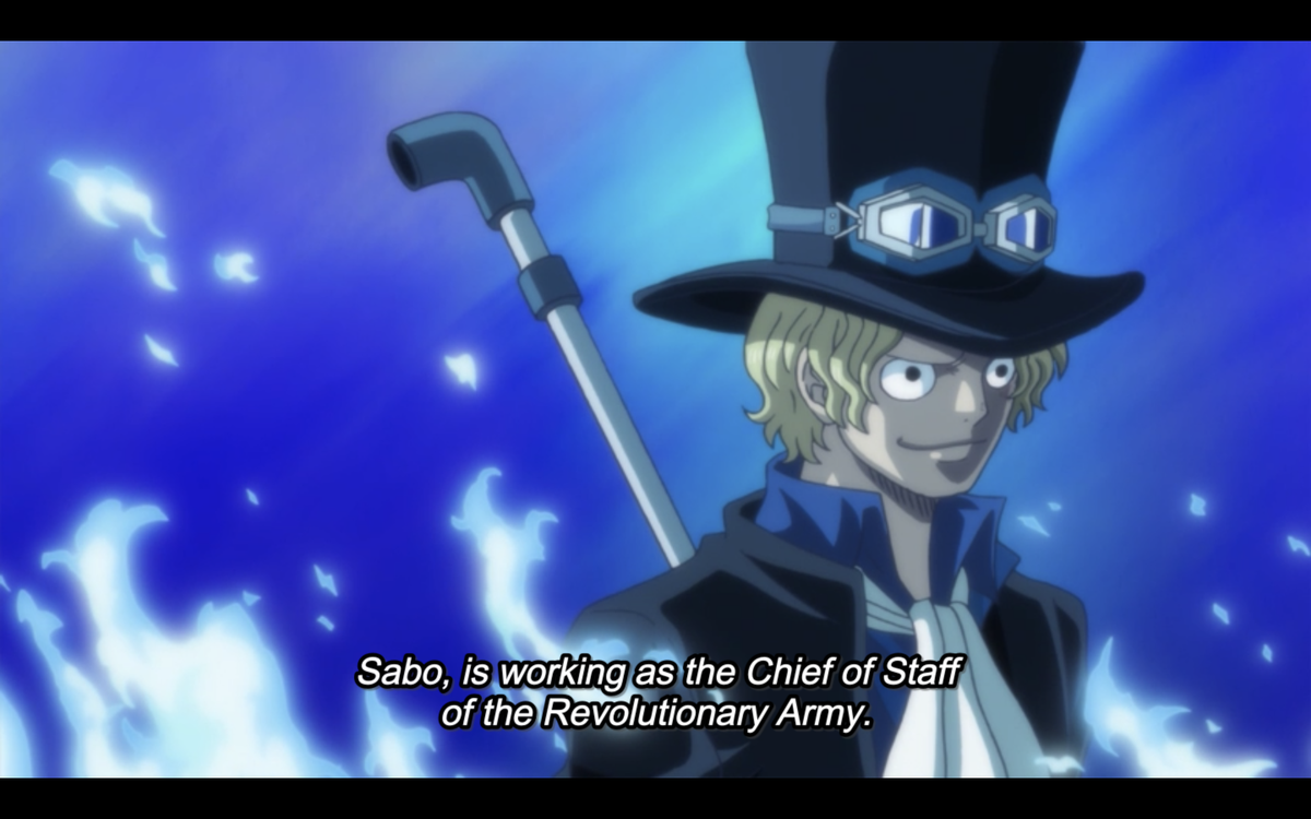 I'm gonna save every Sabo i see