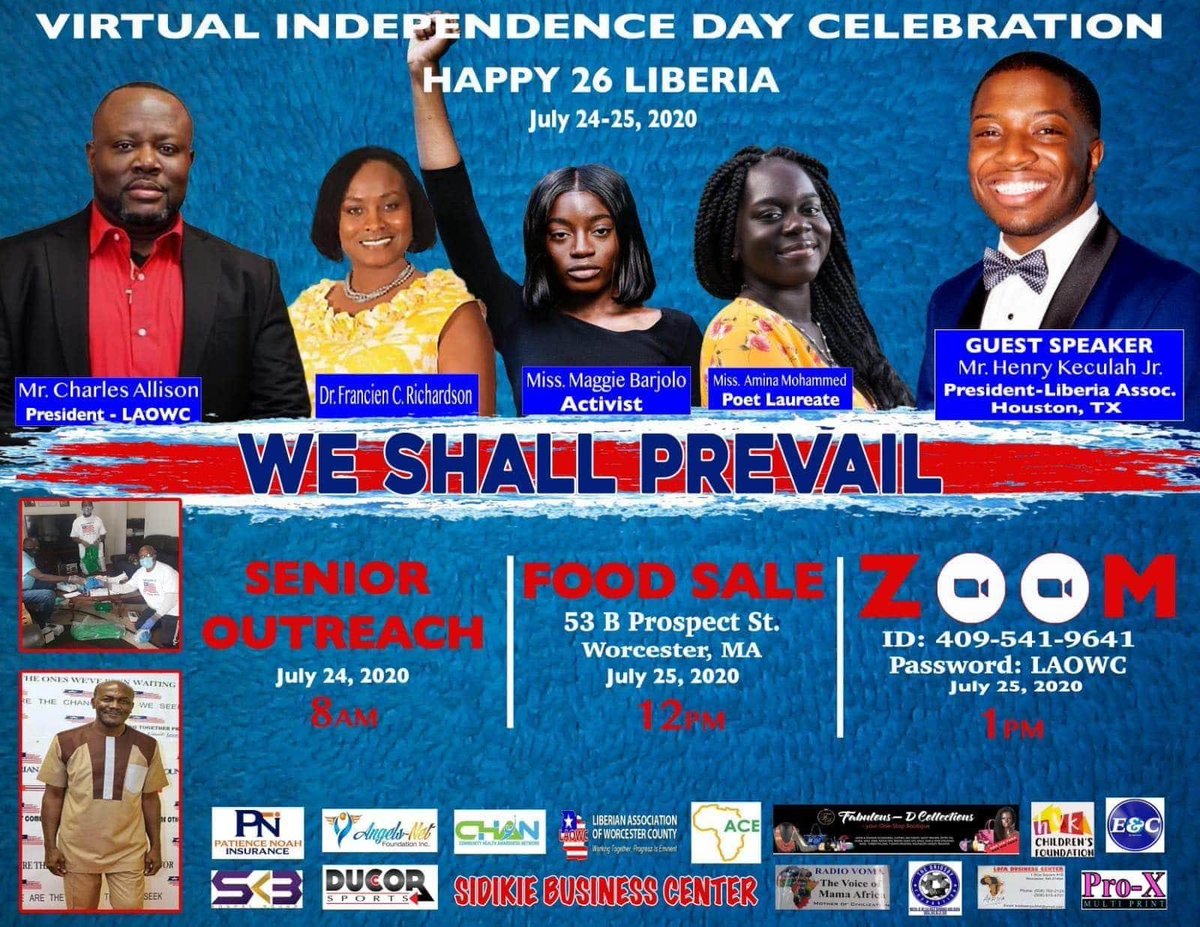 NEWorcester's tweet photo. Get logged in and support Worcester's Liberian Association!   

Happy Independence Day everyone!!

https://t.co/gbt5SVG5cQ https://t.co/mifaNRqjHQ