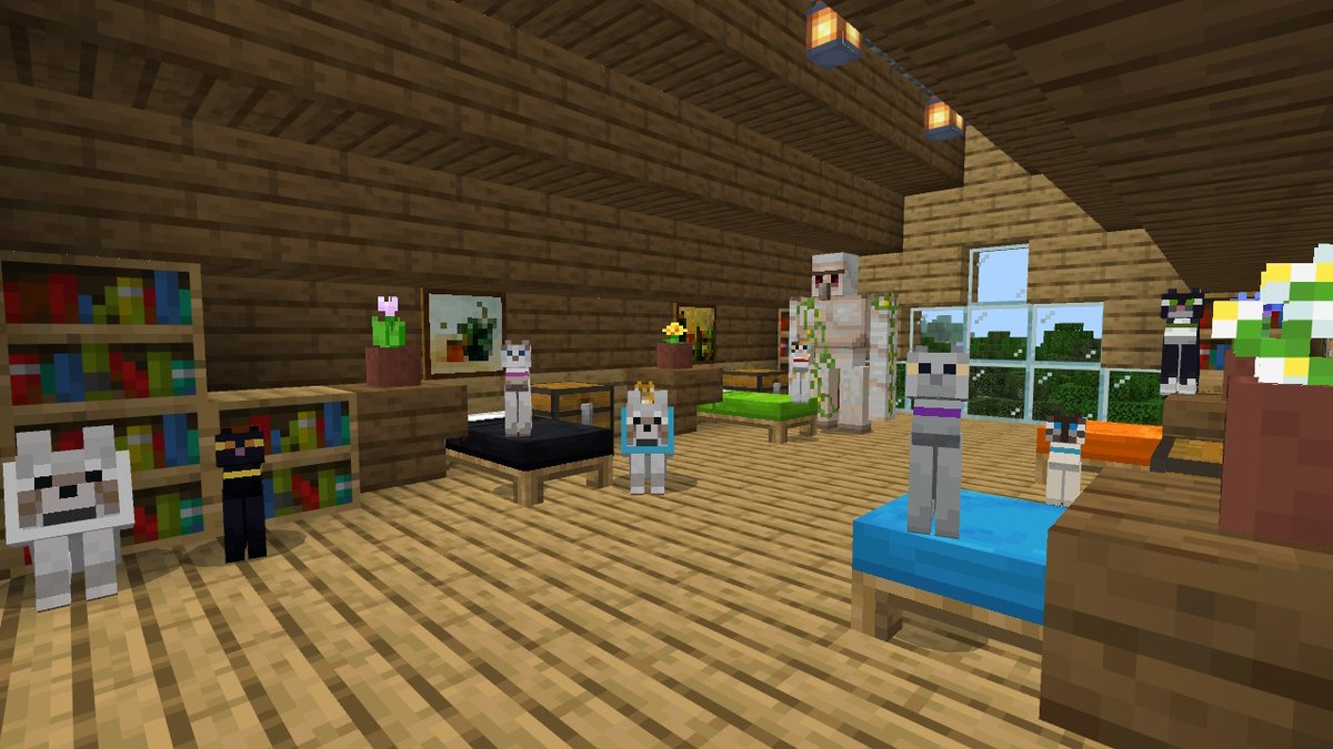SunieSweet's tweet photo. And the finishing touch: pets
#Minecraft #NintendoSwitch https://t.co/Fbfc9y6xoY