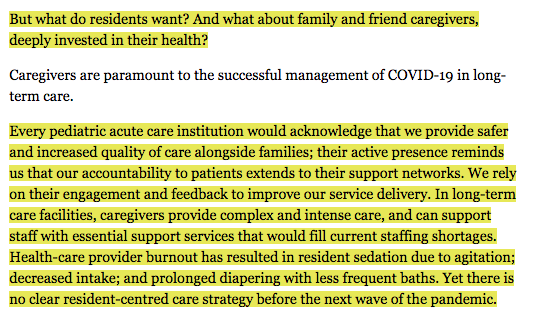  @TexasHHSC, please see this valuable perspective from  @NishaOttawa, a Pediatric ID + IPAC physician working in LTC."There appears to be an ageist resistance to 'essential visitors' in LTC that belies social supports as a main determinant of health." https://ottawacitizen.com/opinion/thampi-covid-19-lessons-from-pediatrics-for-the-long-term-care-sector/wcm/aa9907e7-6ece-415a-bf3d-d376db440ae5/