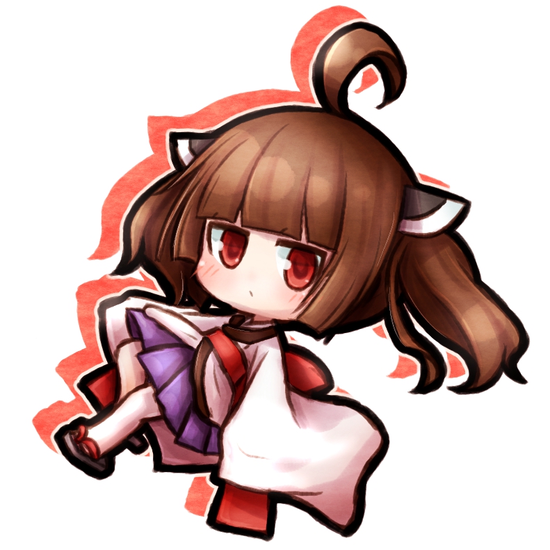 #東北きりたんのイラストだけで興味を持ってくれる方へ届け
ミニキャラウナきりおばさんです 