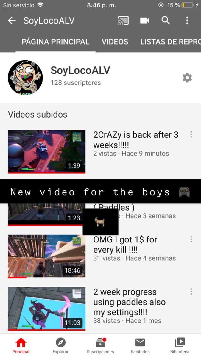 soylocoalv's tweet photo. New video go check it out 🎮🐐 https://t.co/A7TWRWGdpQ