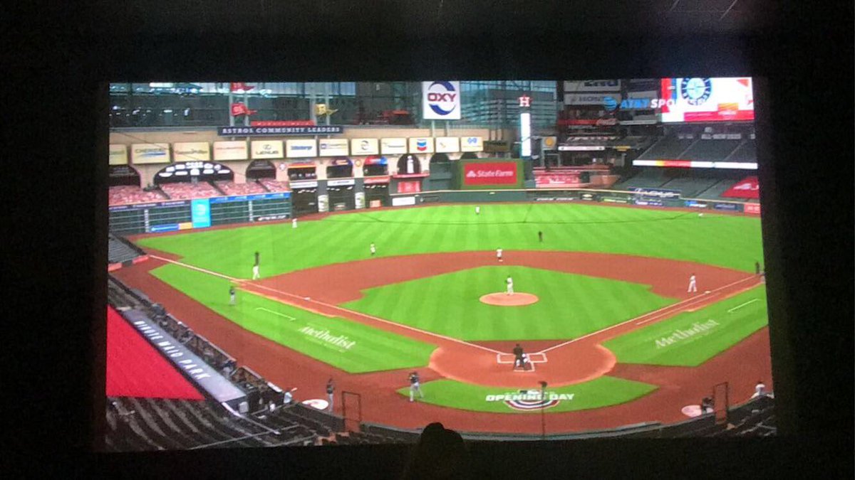 MsSrubar5thMath's tweet photo. Astros Opening Day “Game Night” 💙⚾️ Shoutout to Studio Movie Grill for the free showing on a big screen!! #USEsummer #StallionsDeserveIt #BaseballisBack https://t.co/MhOqqIi8Gm