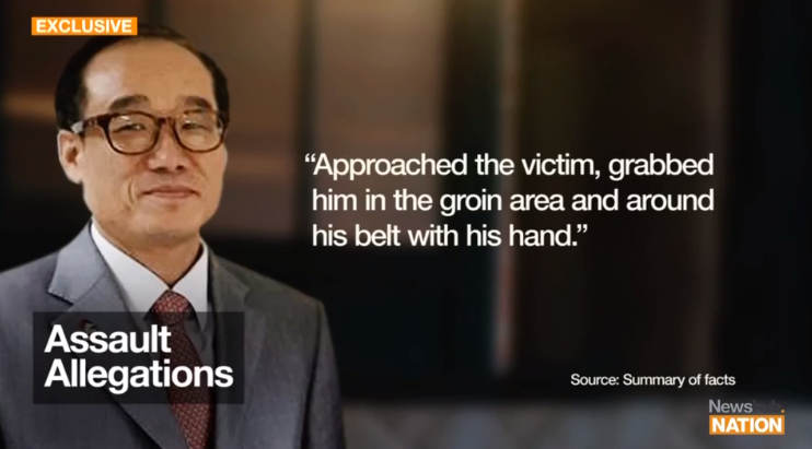 3/ Sexual assault allegations against the S. Korean diplomat are:- squeezing the victim's buttock- grabbing the victim's groin area- grabbing the victim's nipple and chestUnder New Zealand law, indecent assault carries up to 7 years in prison for every charge.