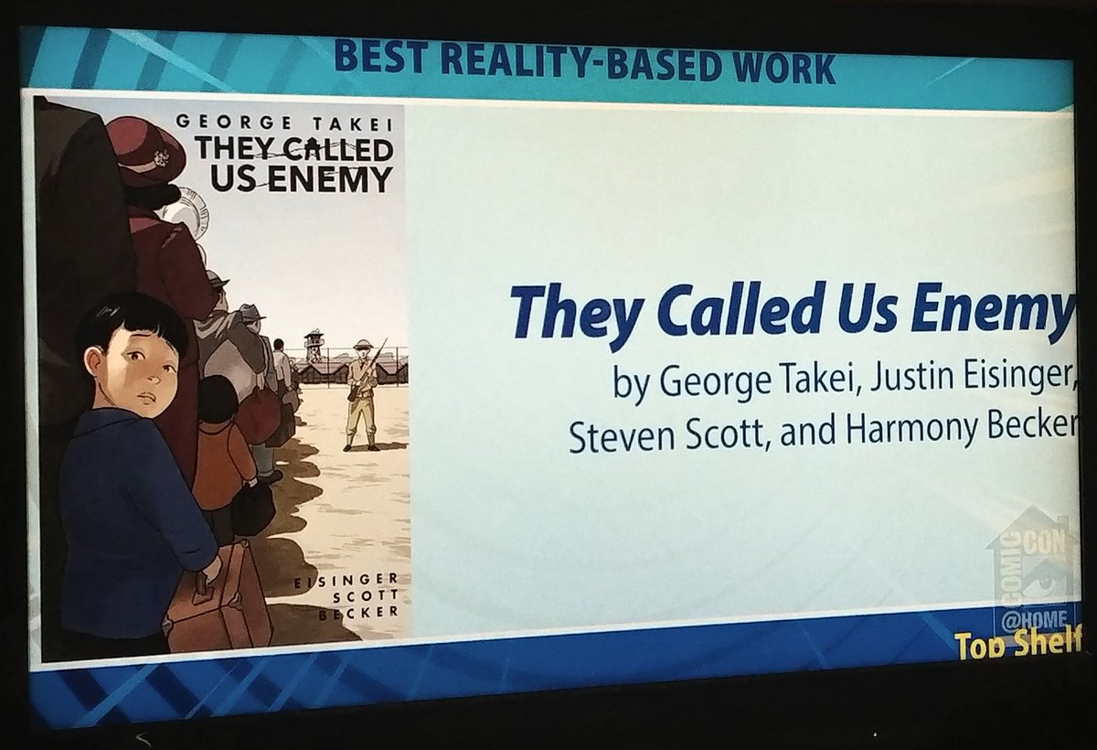 MrsJedi's tweet photo. Ooohhh Myyy! @GeorgeTakei Won a Will Eisner Award for #TheyCallUsEnemy Congratulations!!! #ComicConAtHome #SDCC2020 https://t.co/KRp2hqHagu