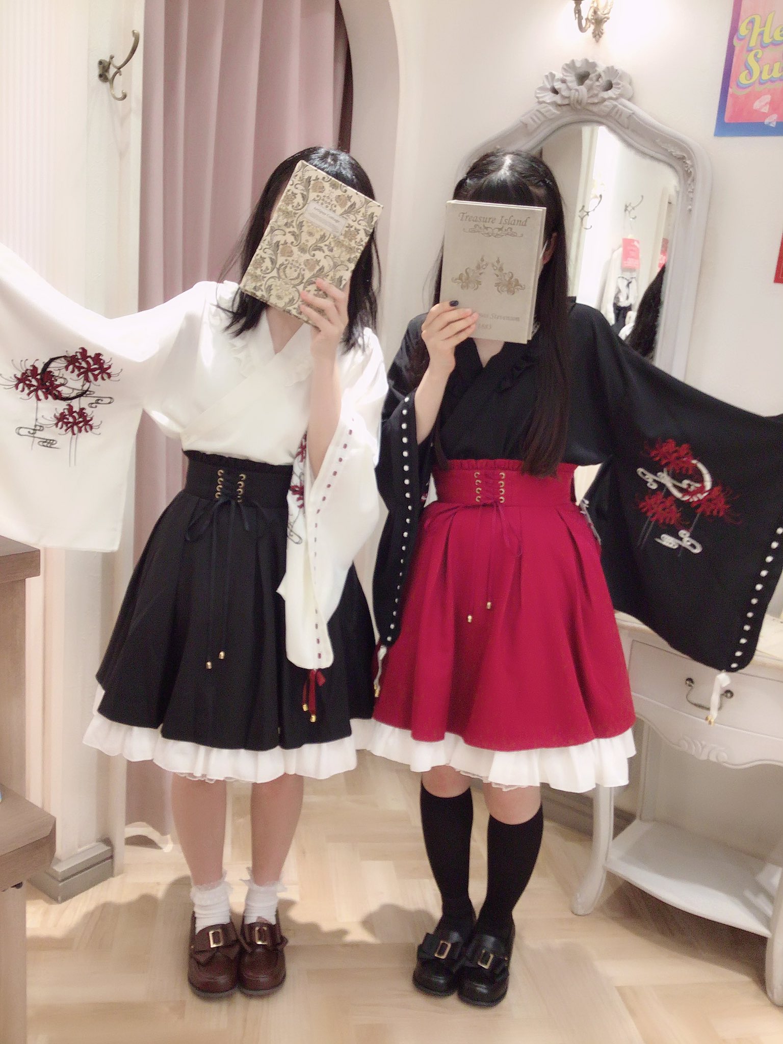 結婚祝い on X: アマベル Amavel おぼろ月夜の彼岸花スカート on 