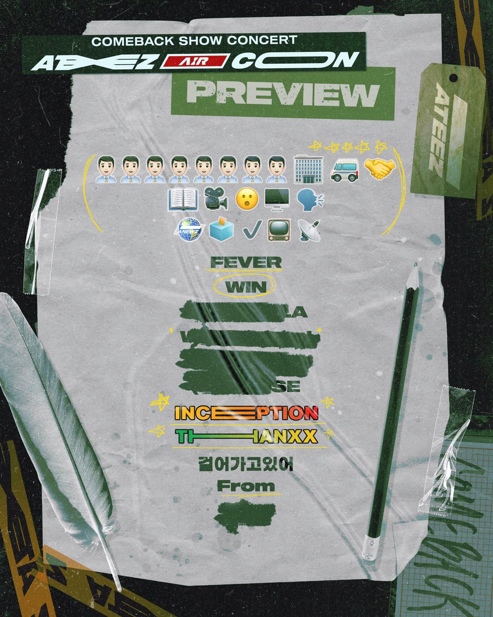 ATEEZ COMEBACK SHOW PREVIEW1.)  http://naver.me/5JYtAFbG 2.)  http://naver.me/IFw1nnH0 3.)  http://naver.me/G9bZINQt 4.)  http://naver.me/GDEDFtkb 5.)  http://naver.me/GqHwI6nO  @ATEEZofficial  @ATEEZofficialjp  #ATEEZ    #에이티즈  