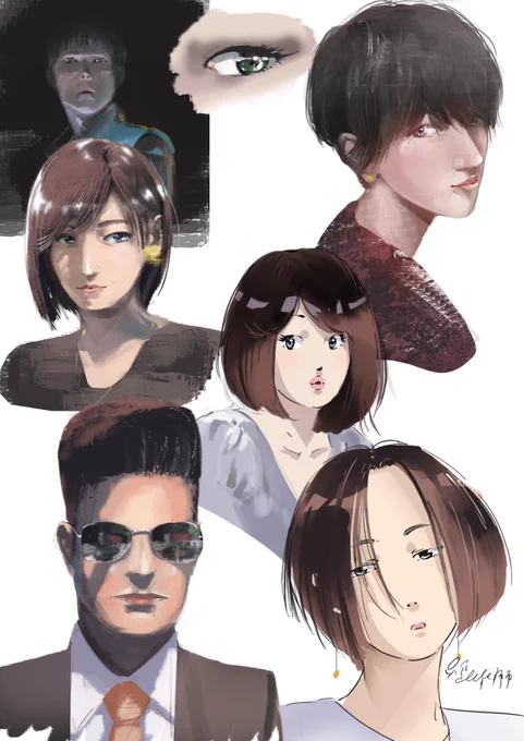 キャラを背景の中に入れたいと思いつつ、描いてこなかったので自分の中でどういうテイストがいいか研究中。 