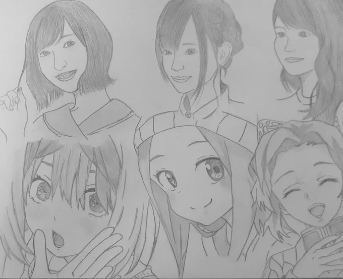 声優の佐倉綾音さんと高橋李依さんと早見沙織さん描いてみましたー!

演じられていたキャラの中で私が好きなキャラを描きました(o>ω<o)

似てるかなー...?*o_ _)oバタッ

たくさんの方に見ていただけると嬉しいです((o(*>ω<*)o))

#佐倉綾音
#高橋李依
#早見沙織
#声優さん好きと繋がりたい 