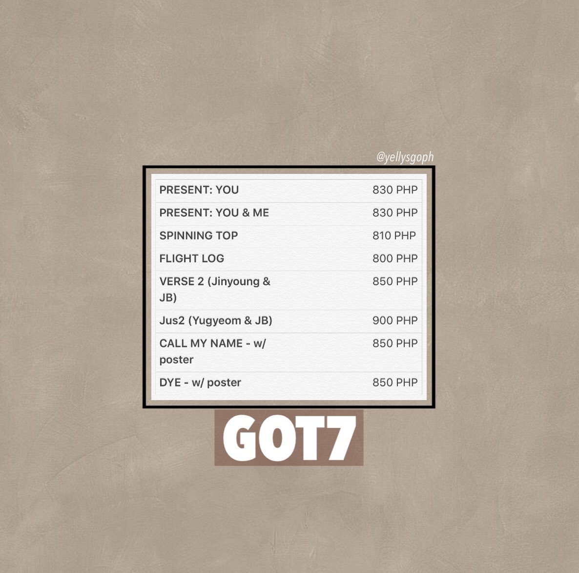 yellysgoph's tweet photo. [PH GO 🇵🇭] ASSORTED ALBUMS
🛒 PLEASE SEE FORM FOR DETAILS (link in bio)

DOP: 07/31 

✨Counted in Charts
✨under Normal ETA
✨Freebies 🎁

#YellysPHGO #phgrouporder #grouporder #kpopalbums https://t.co/xtyhen5oTP