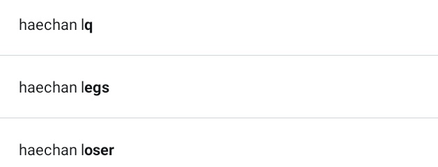 protect_haechan's tweet photo. ❗Clear Searches ❗
   
Reply or qrt with: 

haechan lips
haechan love song  
haechan love again 
haechan love me now 
haechan long slow distance 

#HAECHAN #해찬 #へチャン #แฮชาน https://t.co/r1ghh8Z8XN