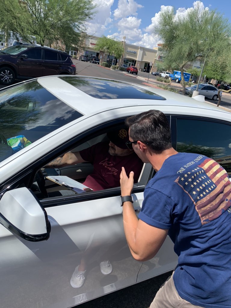 Christ0pherAZ's tweet image. Incredible job the Trump Victory team did today, 8 new voters registered in just a few hours!! 

This is how we are going to #KeepArizonaRed in November! #LeadRight