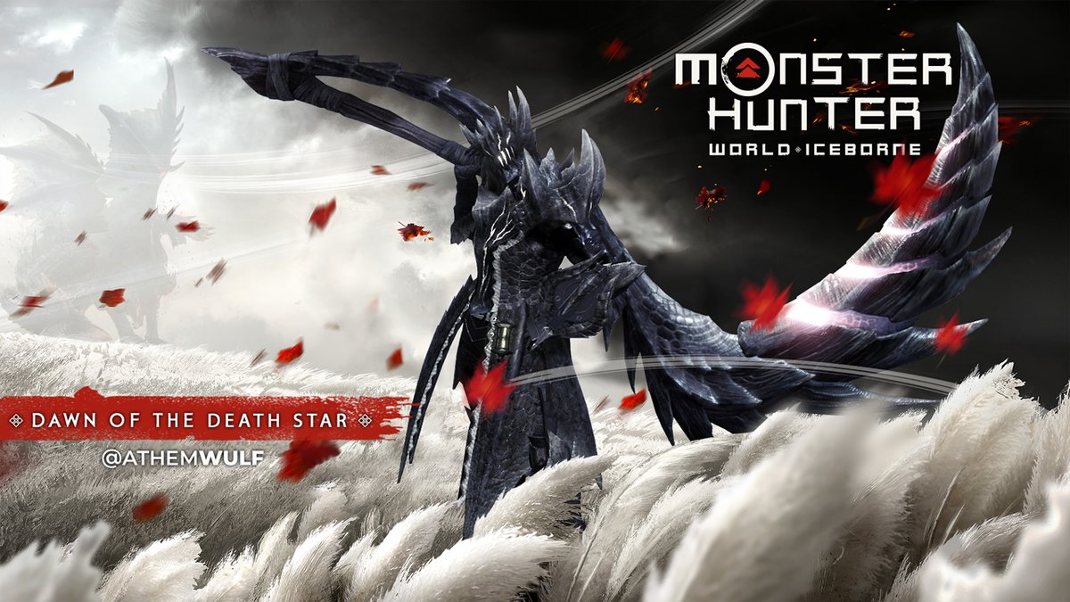 AthemWulf's tweet photo. So i fix the logo because it looked strange ... now it seems correct! #MonsterHunterWorld #MonsterHunter #GhostOfTsushimaPS4 @monsterhunter @MH_official_JP @SuckerPunchProd @sonylatin #supportDesign https://t.co/7fLkhD0PON