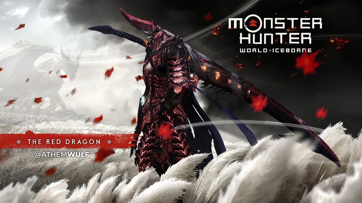 AthemWulf's tweet photo. So i fix the logo because it looked strange ... now it seems correct! #MonsterHunterWorld #MonsterHunter #GhostOfTsushimaPS4 @monsterhunter @MH_official_JP @SuckerPunchProd @sonylatin #supportDesign https://t.co/7fLkhD0PON