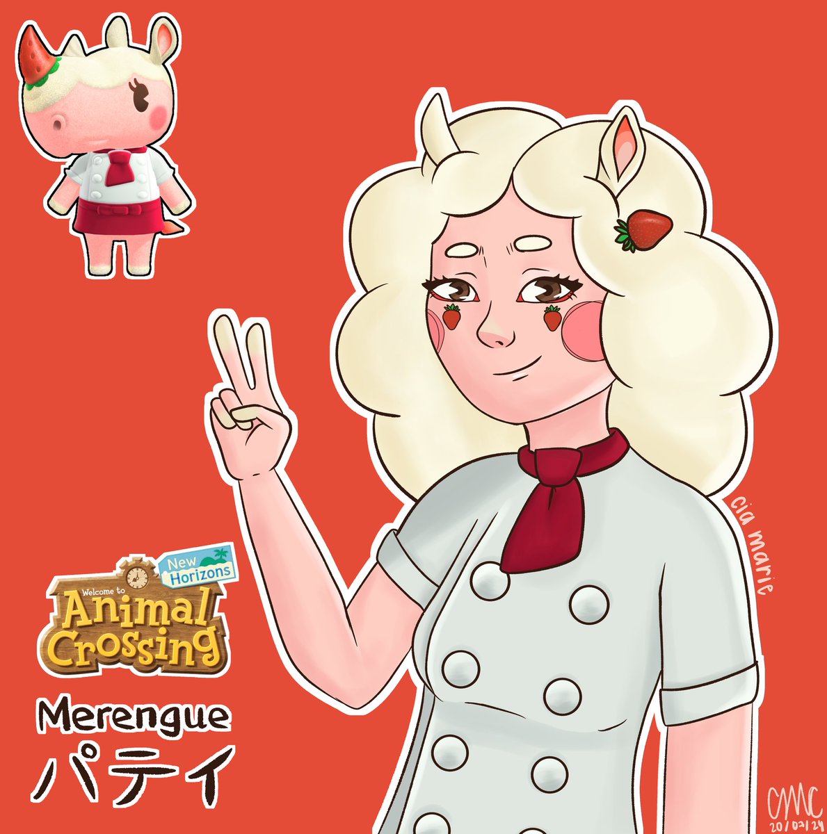 yourlocalplanta's tweet photo. así quedó la merengue uwu #AnimalCrossingNewHorizons https://t.co/2URlYYp4oH