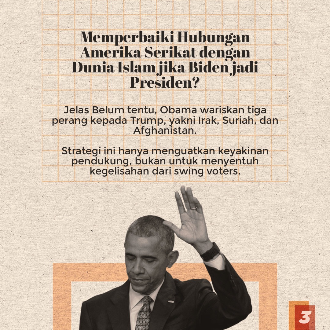 TotalPolitikCom's tweet photo. Barack Obama mewariskan setidaknya tiga perang kepada Donald Trump, yakni Suriah, Afghanistan, dan Irak.
Berita Selengkapnya di https://t.co/yXr0QGaQZT
#TotalPolitik #Haluan #Haluandotco #HaluanHarian #JoeBiden #DonaldTrump #Capres #AmerikaSerikat https://t.co/rIXjaZmIAZ