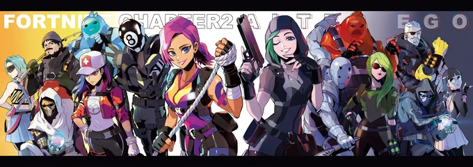 ファンアートこんなに描いたの初めてのゲーム!おめでとうございます!?
#フォートナイト3周年 