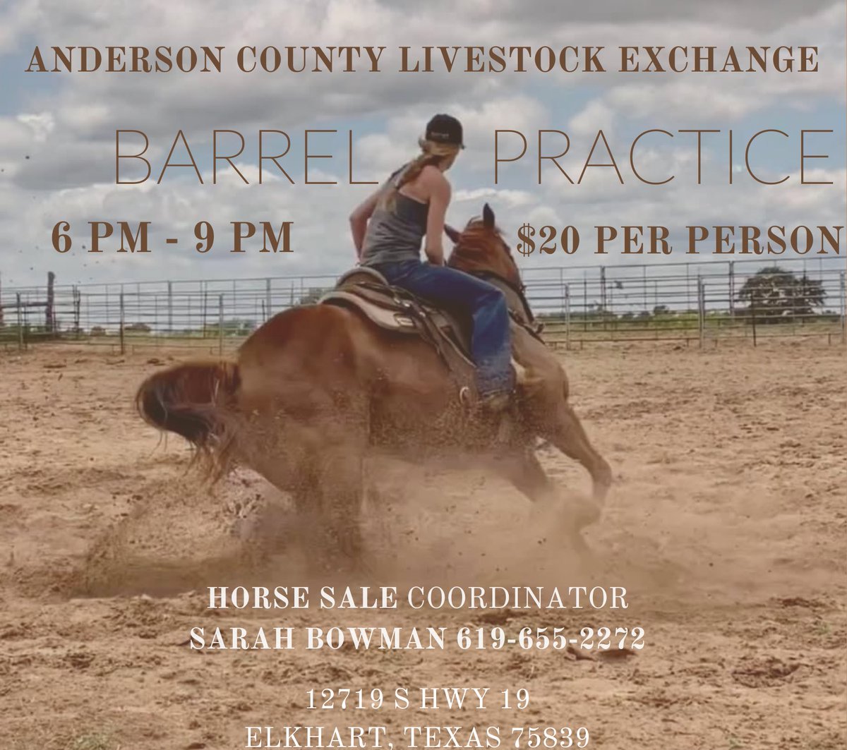 DoubleBRanch4's tweet photo. 💥 BARREL PRACTICE 💥

Come join us Monday 7/27/2020

Food and drinks available onsite through the Stockmans Cafe #barrelpractice #barrelracing https://t.co/MmGCEAD3up