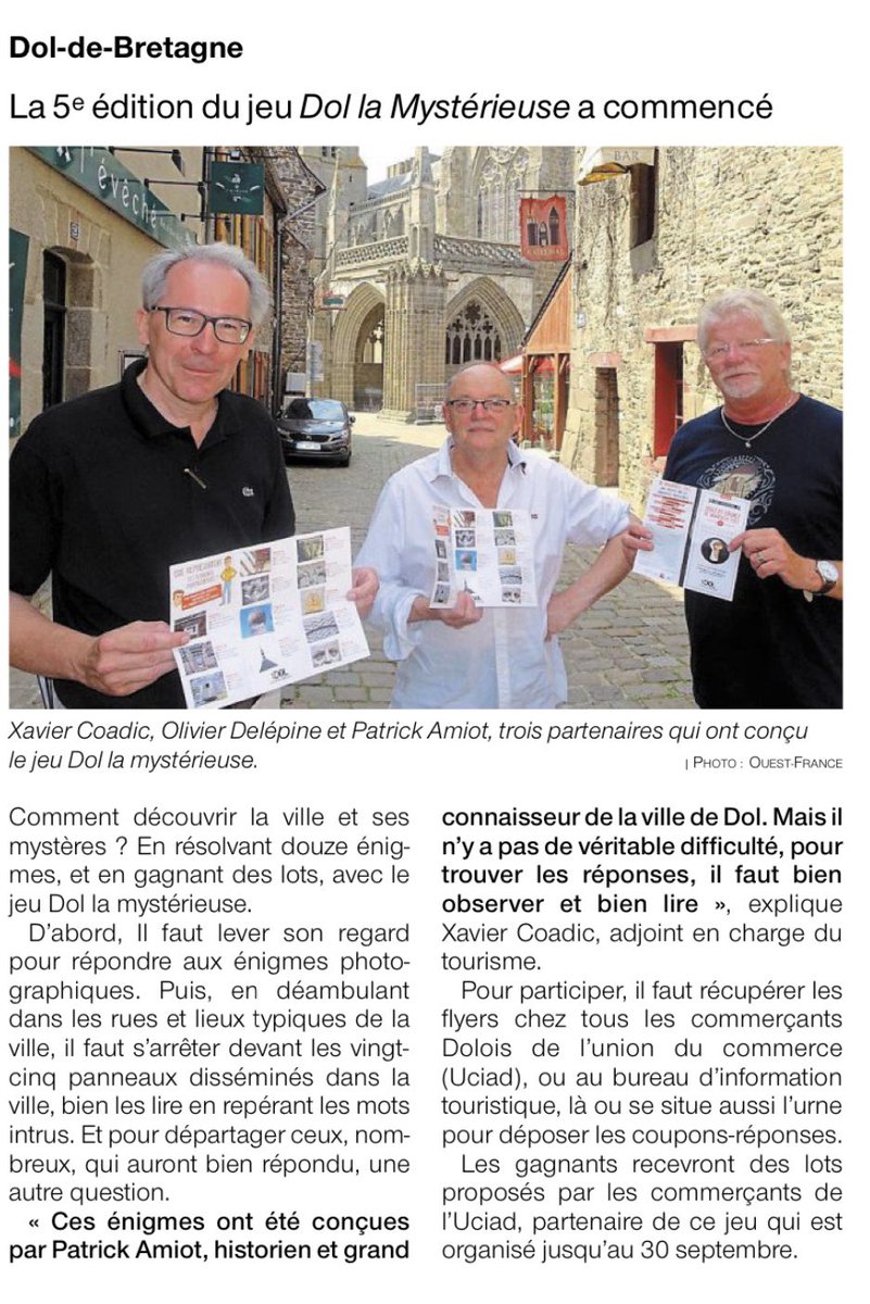 Jeu DLM, n’oubliez pas notre circuit de geocaching!
tresorsdehautebretagne.fr/caches/dol-la-…