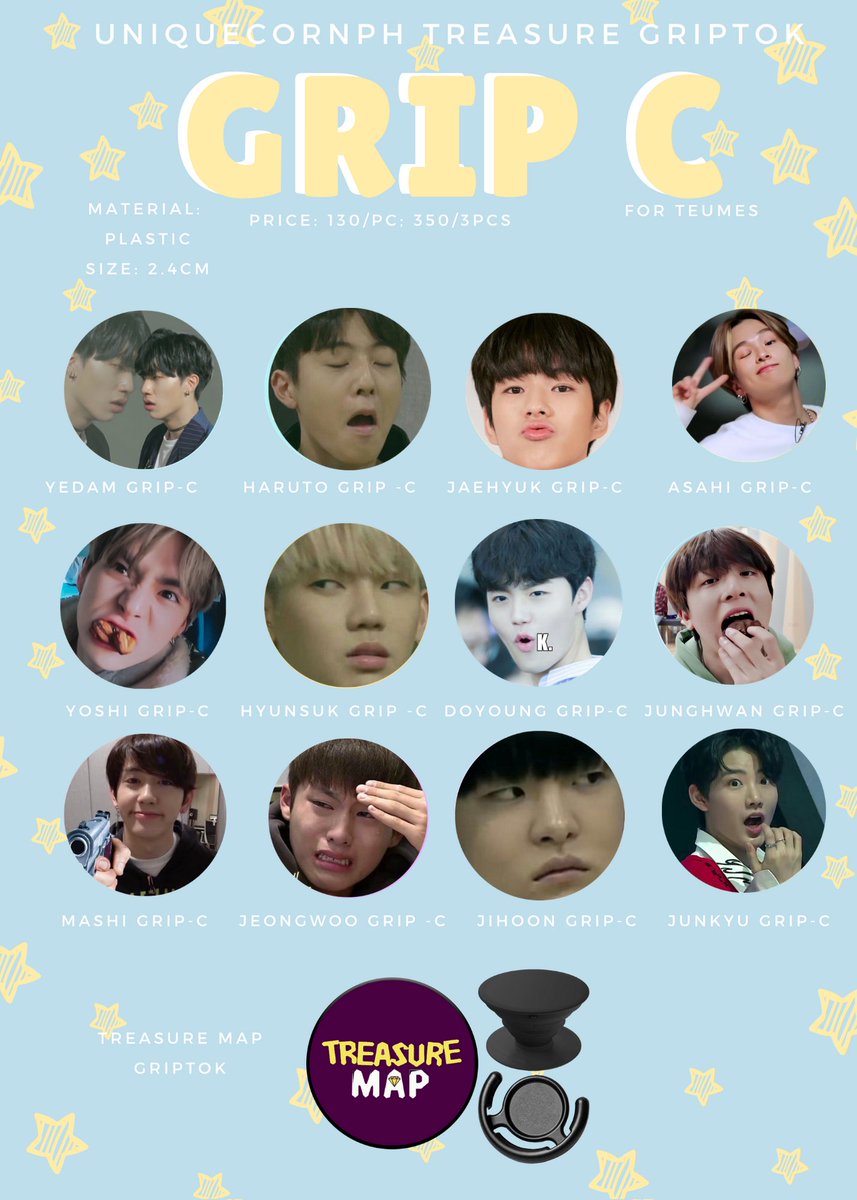UniquecornPH's tweet photo. [#UNIQUECORNPH GO 🦄] [#HELP_RT] 

TREASURE GRIPTOKS by @UniquecornPH 

💰130/EACH + FREEBIES 💎

📅 DOP - September 10, 2020, 12AM KST
📆 DOO - September 13, 2020, 12AM KST

🔗ORDER FORM: https://t.co/U8zTLZXrt3

For queries, don't hesitate to DM us! https://t.co/ZC7Uqz8A5n
