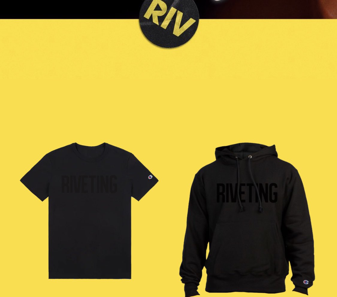 RIVETING_ENT's tweet photo. We appreciate everyone ordering the RIVETING hoodie and shirt 🎥💿🔥‼️ REP RIVETING in your City!! #TeamRIV
https://t.co/Q8fRoON6wN https://t.co/MltY9rYfek