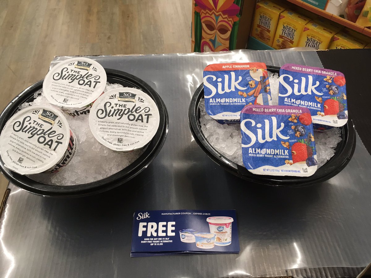 khorshid_t's tweet photo. My event for #silkyogurt and #sodelicious non-dairy alternative yogurt today at Stater Bros, 13589 Poway Rd, Poway, CA! #Danone #staterbros #socialsampling https://t.co/ichaYBOAPY