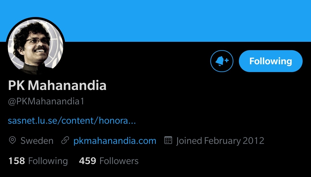. @PKMahanandia1 has been active on Twitter since 2015.Can we please ensure that he gets the amount of followers he truly deserves and also hopefully  @verified will take notice.This is his follower count when I made the thread.
