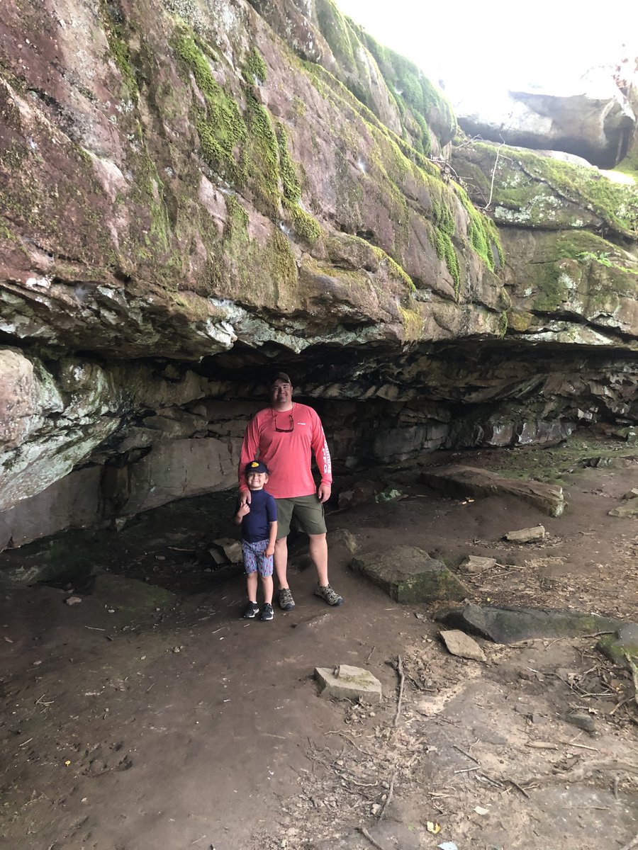 TBeusse's tweet photo. Took a week to disconnect and reconnect. Hiking to caves, camping in mountains, lake and river fishing hard, boat driving, swimming in every possible southern environment, and most importantly watching this dude keep growing into his awesome self. I’m refreshed. https://t.co/KUIPmIMTHo