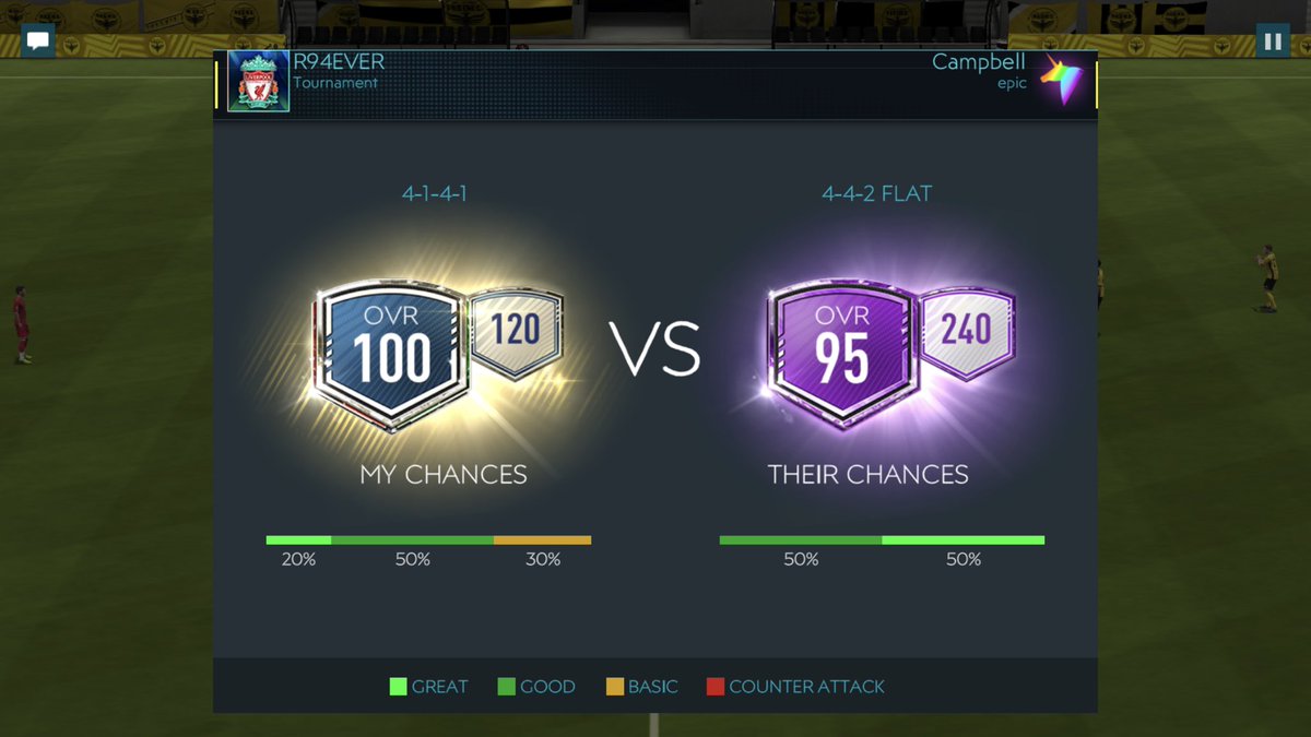 michael23chan's tweet photo. @EAFIFAMOBILE Come on EA, bugs on the first week, Sure. but it’s the second week running we are meeting opponents with higher than cap chemistry. https://t.co/KhxDFJPzrS