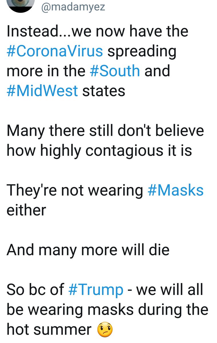 Adding to my threadFor the end of the day July 24It didn't have to be this bad...but  #Trump continually downplayed the dangers of the  #CoronaVirusEveryone wearing a  #Mask could've prevented the spread to help contain this virus #COVID19 increasing https://twitter.com/ProjectLincoln/status/1286260420240703497?s=19