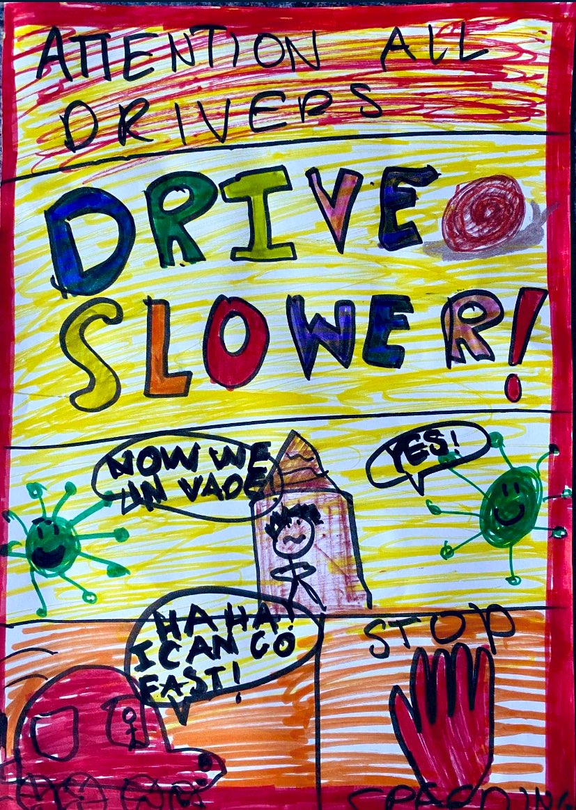 Proud my girlie gotten shortlisted for her #slowdown poster design competition @Bristol20mph <a href="/Active_Bristol/">Bristol Schools Active Travel</a> <a href="/BristolStJohns/">St John's School</a> 👇