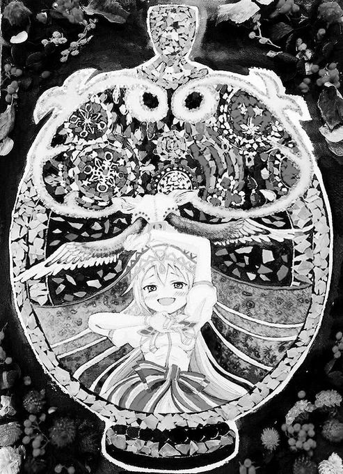 #絵をモノクロにするとかっこいい

かっこいいかは分からないけど雰囲気変わって面白い! 