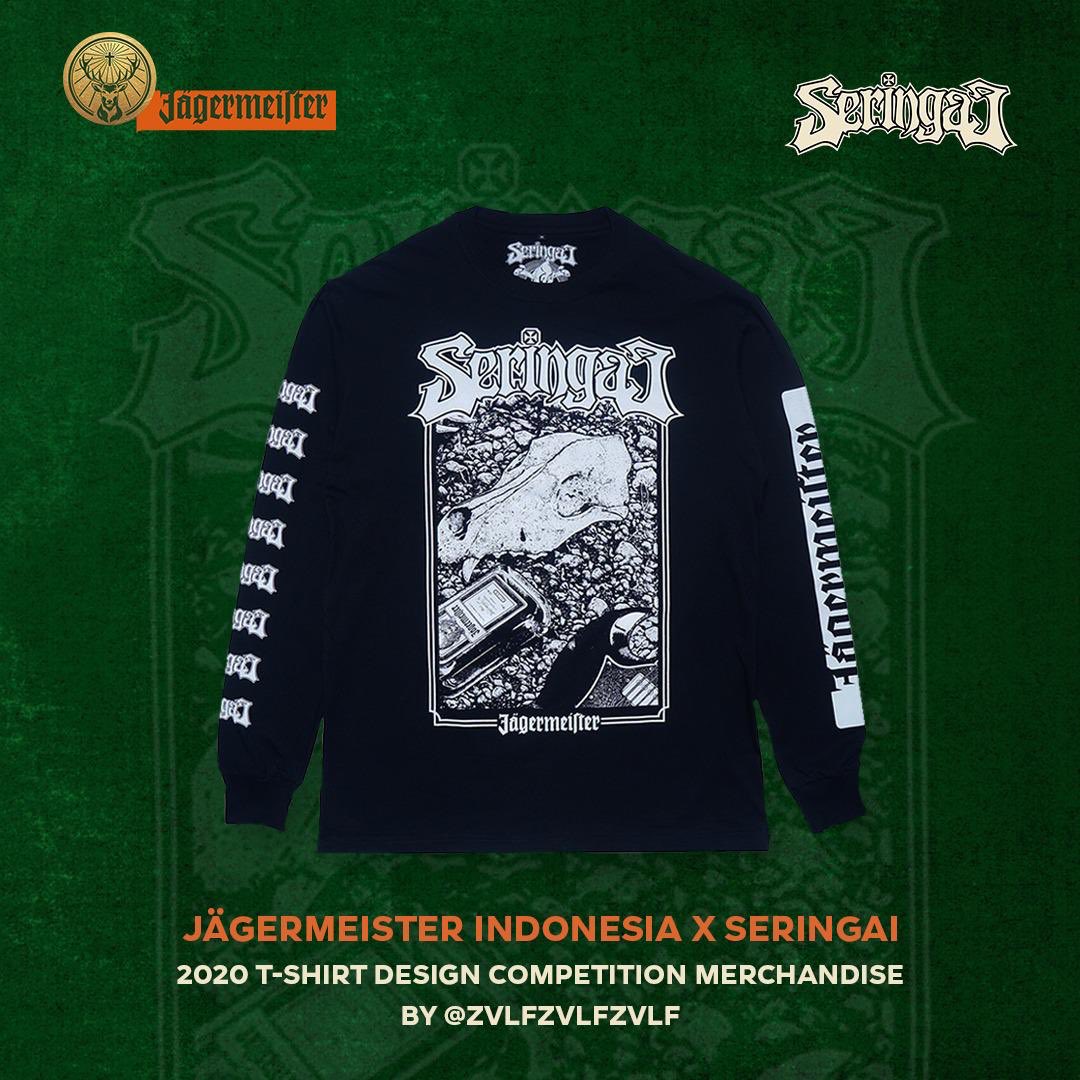 Seringai's tweet photo. NEW MERCH! LS Seringai x Jagermeister Indonesia ini adalah merch dengan desain pemenang #JagerDesignCompetition. Sudah bisa kamu dapatkan dengan harga Rp. 185.000,- di outlet-outlet yang kami tag dalam foto ini.
Sikat!
#Seringai #JagerDesignCompetition #SepertiApi https://t.co/Jupo8L6oY1