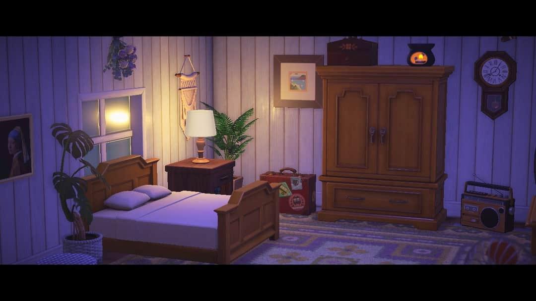 229. Une magnifique chambre ! (Source :  https://www.reddit.com/r/AnimalCrossing/comments/hwwbvl/my_bedroom_is_just_super_peaceful/)