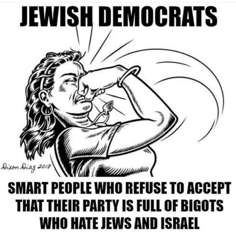 To address the elephant in the room:HOW COULD JEWS POSSIBLY STILL SUPPORT THE DEMOCRAT PARTY AND ITS LEFTIST AGENDA WHEN THEY UNVAIL THIS UNMASKED RACISM AGAINST JEWS?I mean regular citizens...not the NWO puppets like Soros, Shumer, Nadler, Schiff and Feinstein...Traitors all!