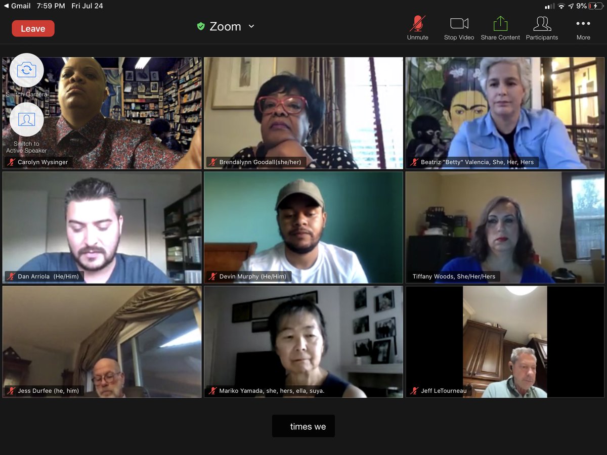 CDubbTheHost's tweet photo. Great opening to Virtual #CADEM E-Board Meeting Weekend with the #LGBTCaucus. Thanks so much to Co-Chairs Tiffany Woods and Lester Aponte and the rest of the Board for allowing me to speak. I also love running into my LBC family in the chat!! ๐๐๐ #WinWithWysinger https://t.co/al5LYZiH1B