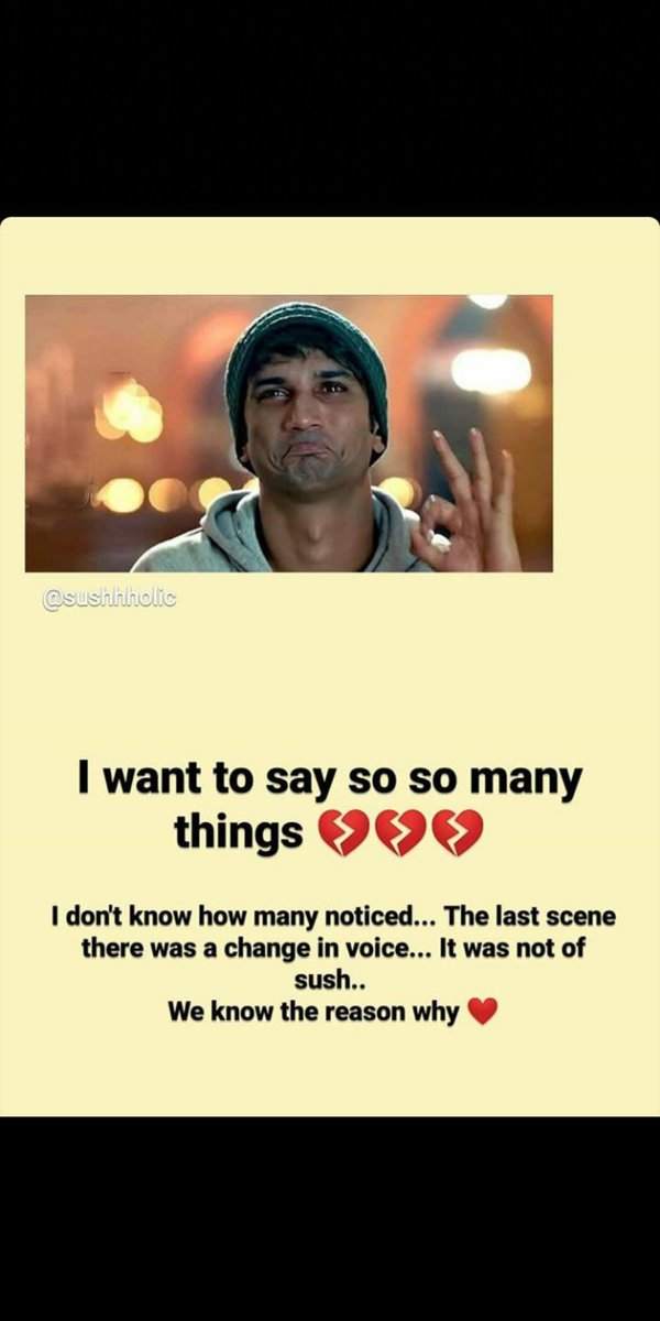Anandkanade14's tweet photo. U will always be missed ๐
#nextlevelacting
#bestactor
@itsSSR
#SSR๐
Miss u man ๐๐ https://t.co/Vj27V4nI2X