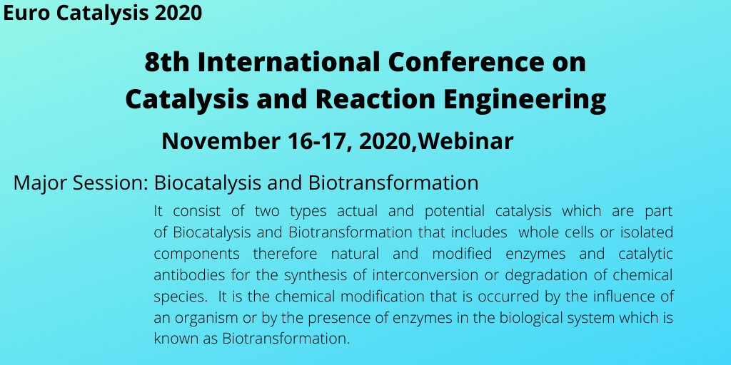 GlobalWebinar's tweet photo. Globalize your Research by Speaking at "Extensive #Webinar #8thInternationalConferenceonCatalysisandReactionEngineering scheduled during November 16-17, 2020  #EuroCatalysis2020 as soon as possible to avail Early bird discounts.
For more info:
https://t.co/9Pj78LNjqa https://t.co/NZbIN3lpvs