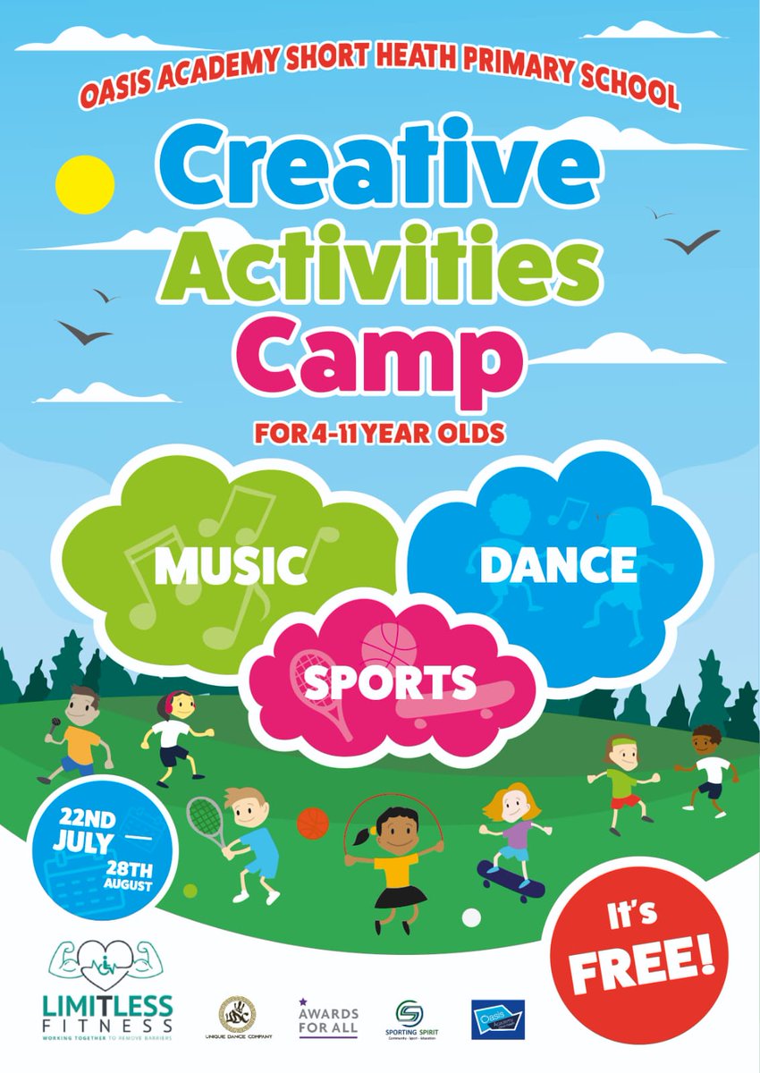 sporting_spirit's tweet photo. We have teamed up with @LimitlessFitCen to deliver this Creative activities camp FREE to the children. 
As you can imagine, we've been fully booked. 
Plenty of activities, some included dance, music and a variety of sports. We finished off with a water fight. Next week = segways https://t.co/GmFvMyqeQR