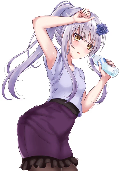 休憩中の友希那さん 