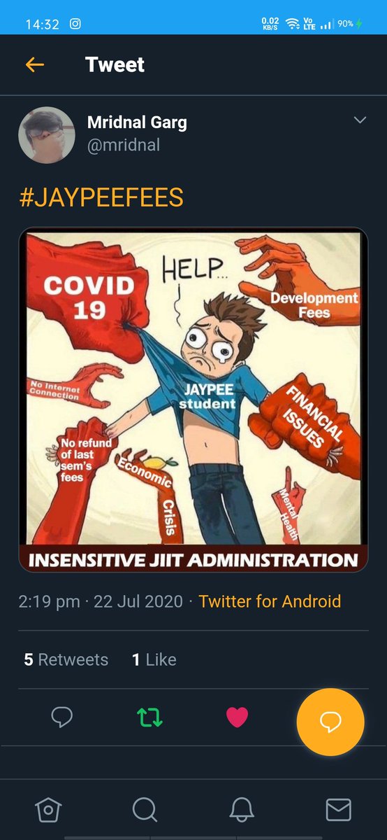 mahour000's tweet photo. Have waited long enough but nothing seems to be happening this is what @jiitofficial want. In these tough times when everyone is adjusting jiit is paying 40% salary to staff since April and asking full fee from students. #JAYPEEFEES https://t.co/tnfiMvCWLX