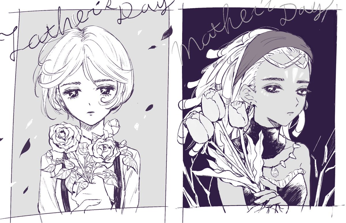 父の日、母の日
#第五人格イラスト 
#identityVイラスト 