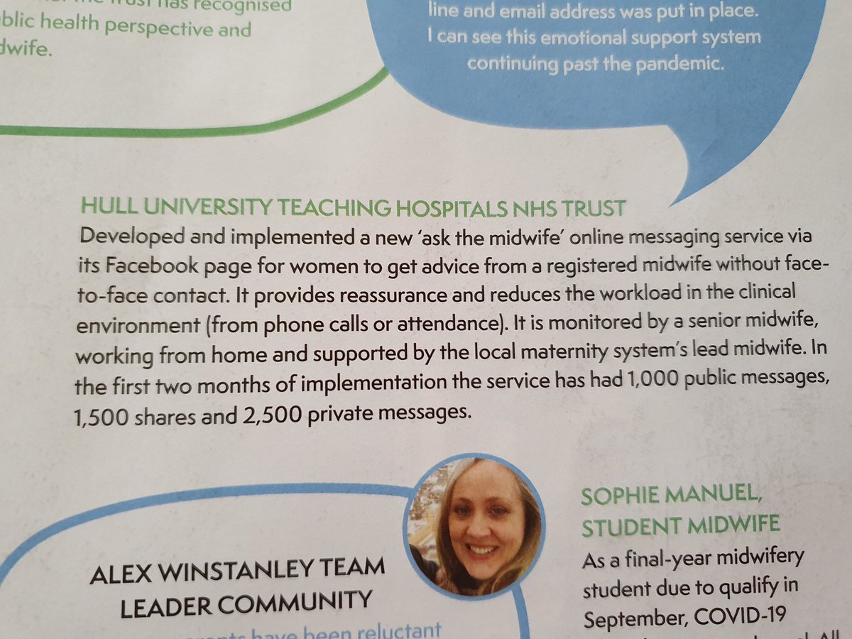 Our 'Ask The Midwife' service is in this month's RCM magazine #adaptingtochange #rcm #innovative @sherps @Lorrain73758732 @Ward05Ward11 @BeckyCopeland1