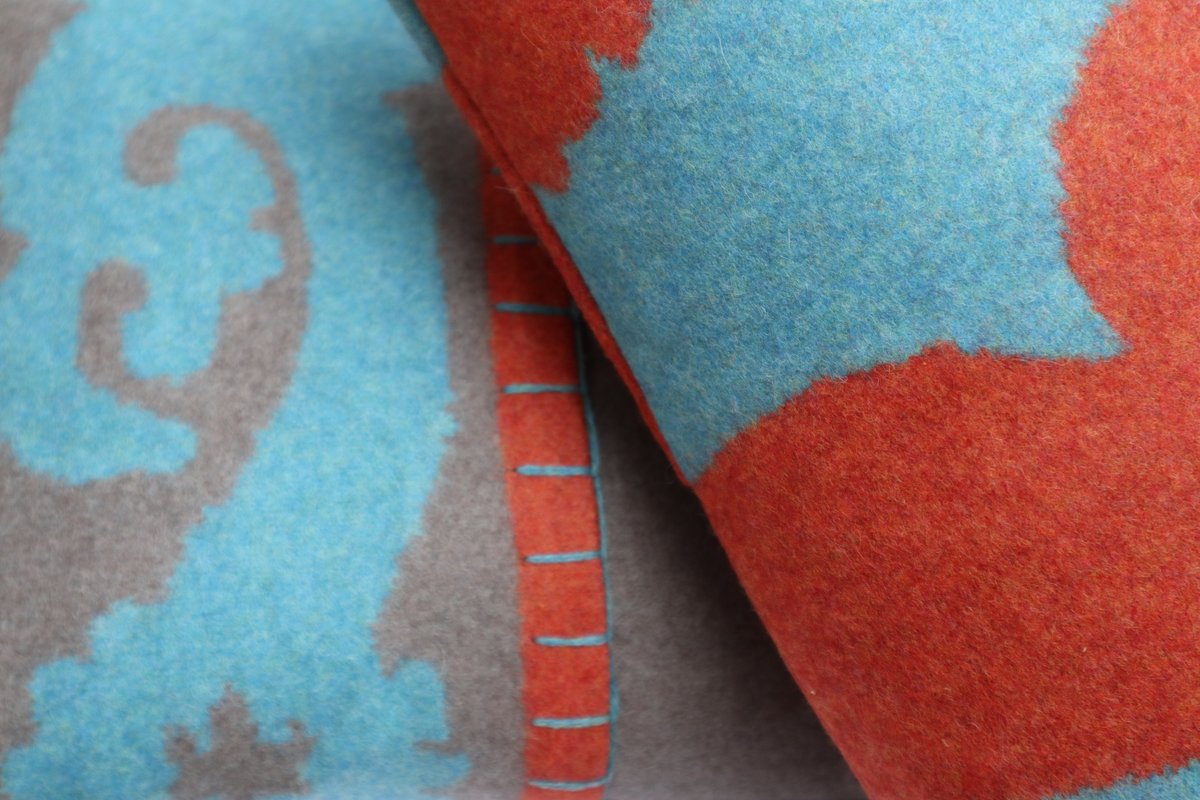 judeworkstextil's tweet photo. Check out  judeworks hand-crafted 'Persian'100% merino lambs wool felted cushions and lots of other wonderful goodies at the GNCCF Online Fair #GNCCFonline #GNCCF #CraftSaysSomething #MidCenturyModern #wool #britishmade https://t.co/xDRS2lsxCs